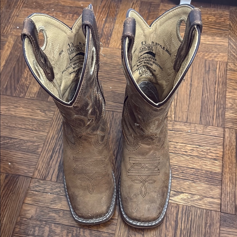 Smoky Mountain Western Cowboy Boots Boys Size 13